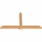 Ekena Millwork Eugene Smooth Timber Gable Bracket, Western Red Cedar, 84"W x 45"H x 3 1/2"D x 5 1/2"F, 13/12 Pitch GBW084X45X0406EUG00SWR - alternate 5